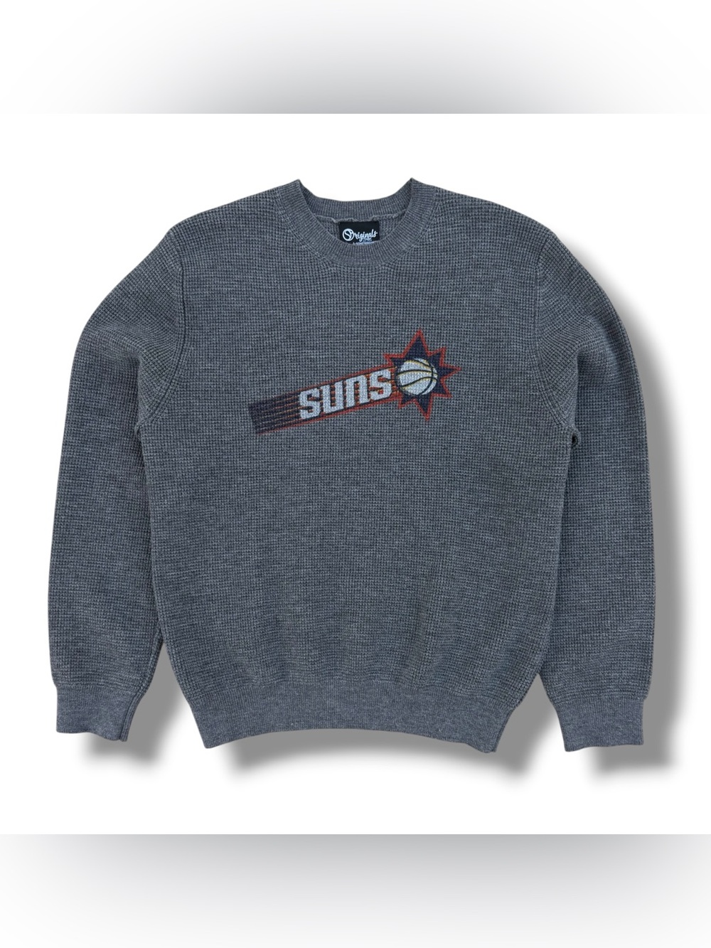 SomethingInked Phoenix Suns Gray Knit Pullover Sweater Size Large